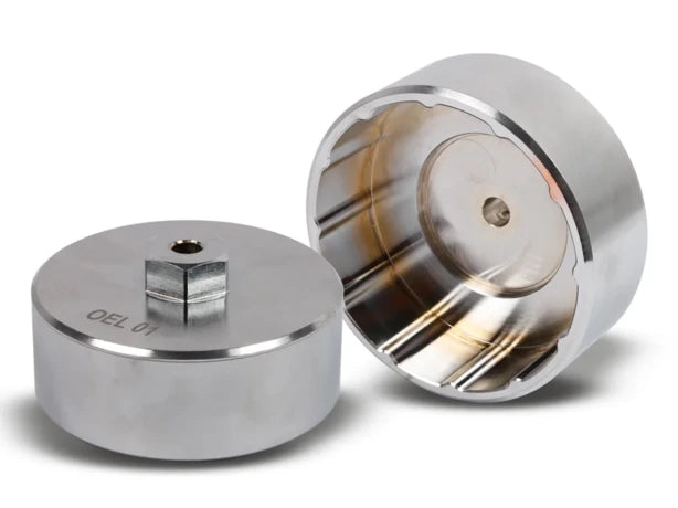 Ölfilterschlüssel gefräste Metallausführung (Ø 76,2 mm; 12 Rillen/Noppen)