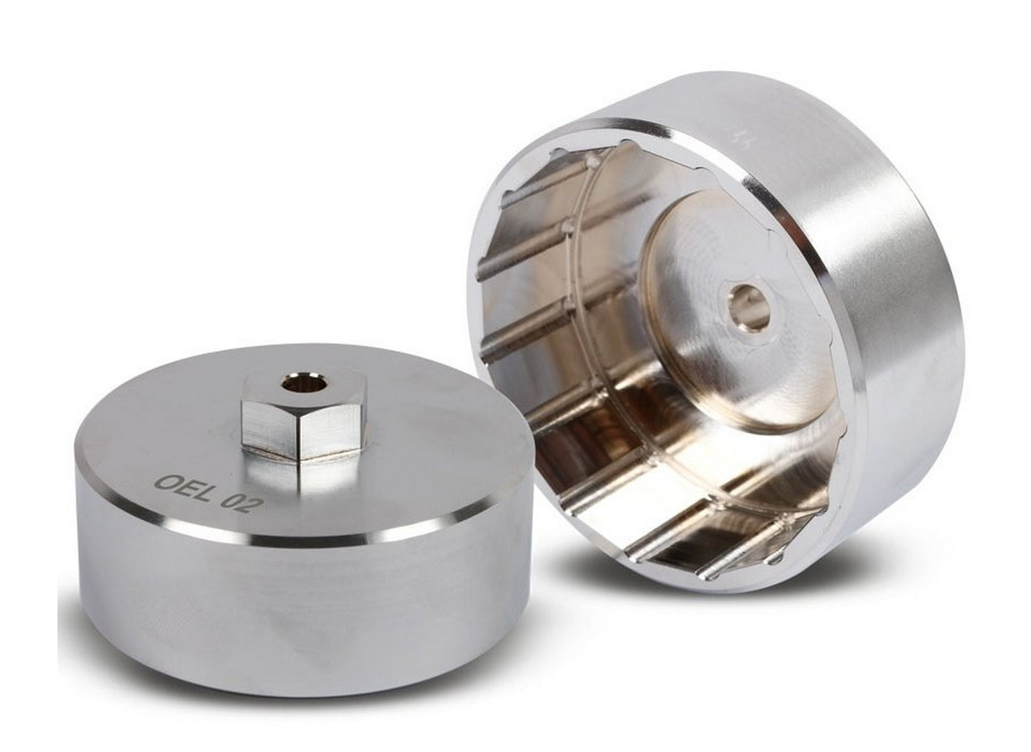 Ölfilterschlüssel gefräste Metallausführung (Ø 74 mm; 15 Flächen & Rillen)