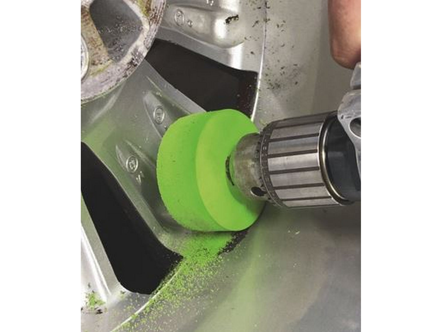 Felgen-Radierscheiben-Set, inkl.Adapter für Bohrfutter, 6-tlg.